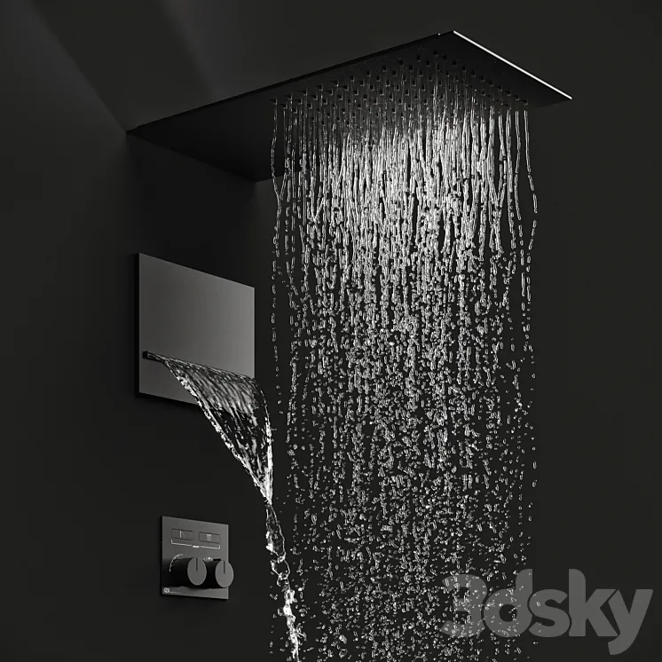 Gessi Hi-Fi Shower System 3DS Max