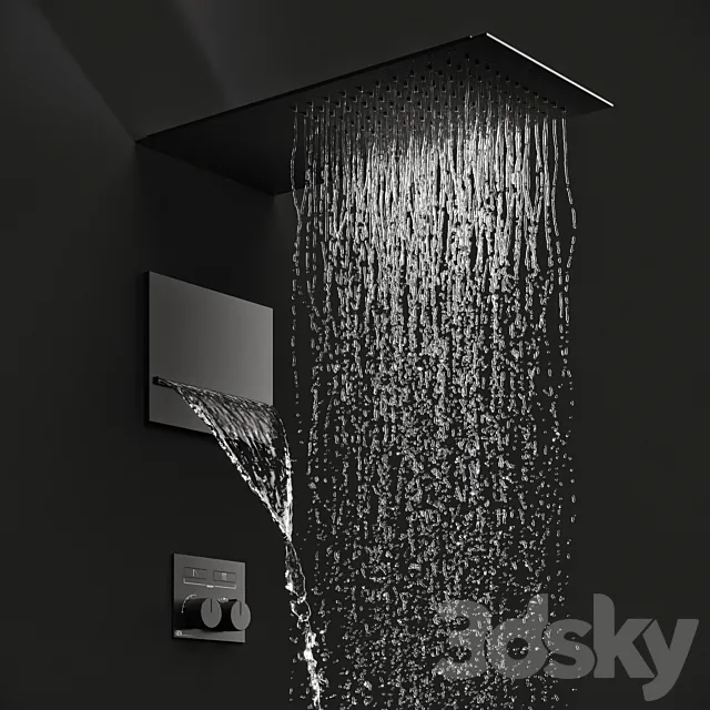 Gessi Hi-Fi Shower System 3DSMax File