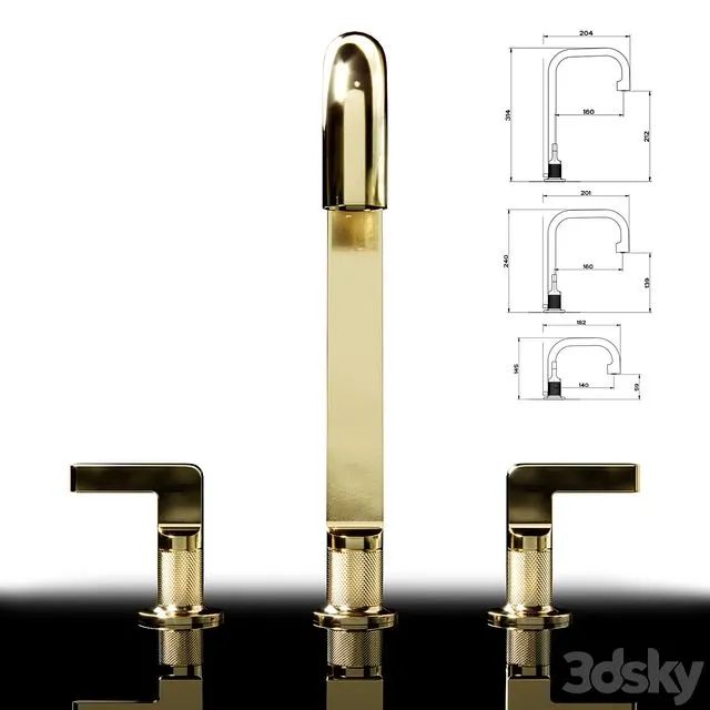 Gessi inciso basin mixer 3dsMax Model