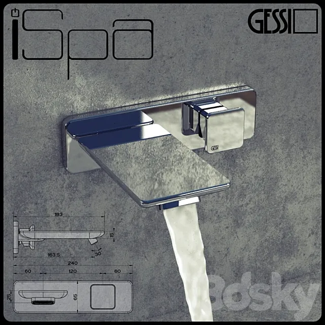 GESSI ISPA Waterfall 3DS Max Model