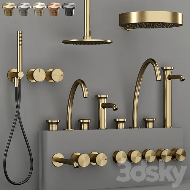 GESSI ORIGINI Bathroom faucet set 1 3ds Max