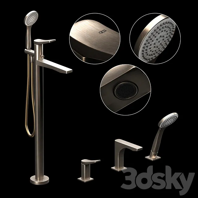 Gessi Rilievo Bath Faucets 3ds Max