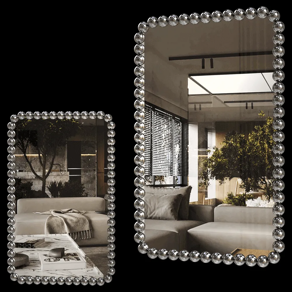 GHIDINI1961 – Mirror Gioiello Rectangular Small 3ds Max