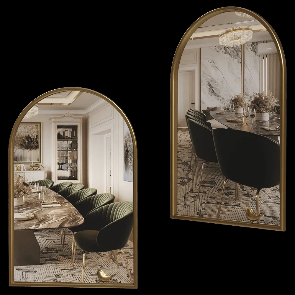 GHIDINI1961 – Mirror Portrait with Birdie 3ds Max