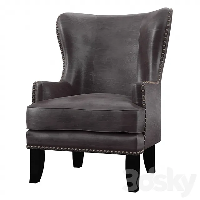 Giambrone wingback chair 3DS Max Model