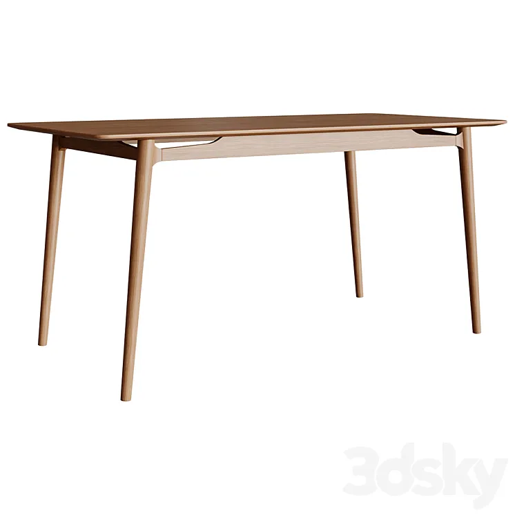 Giano Dining Table Oak 3DS Max