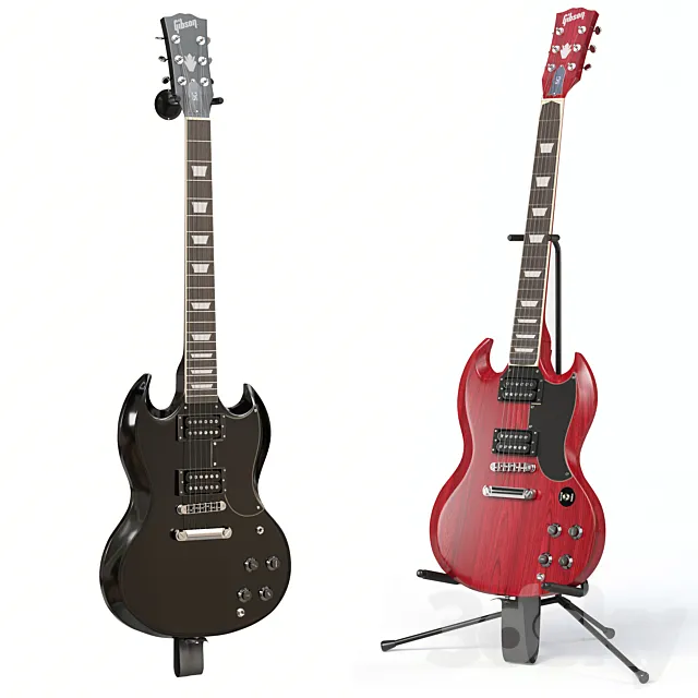 Gibson SG guitar 3dsMax Model