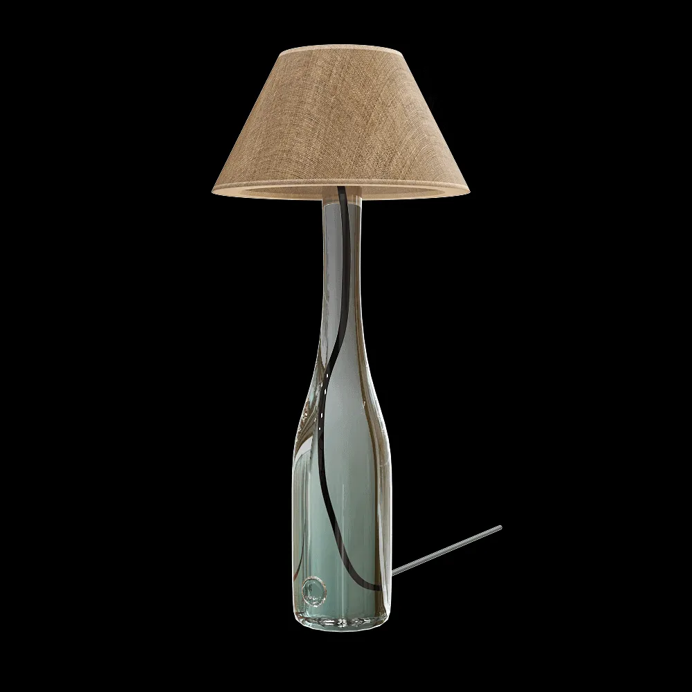 Gie El  – Glass table lamp FOG medium LGH0191 3ds Max
