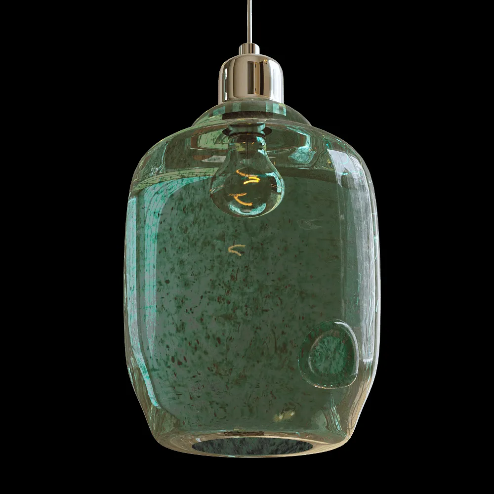 Gie El  – Pendant lamp Bee LGH0061 turquoise 3ds Max