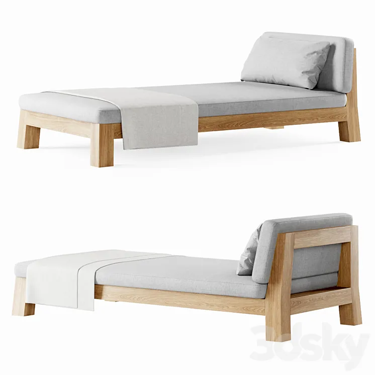 Gijs daybed by Piet Boon \/ Beach lounger 3DS Max