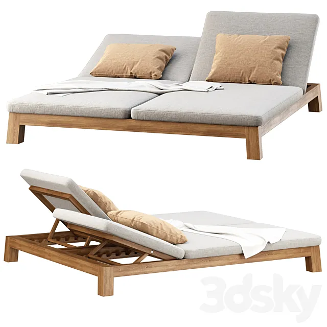 GIJS Double Sun lounger by Piet Boon 3DS Max Model