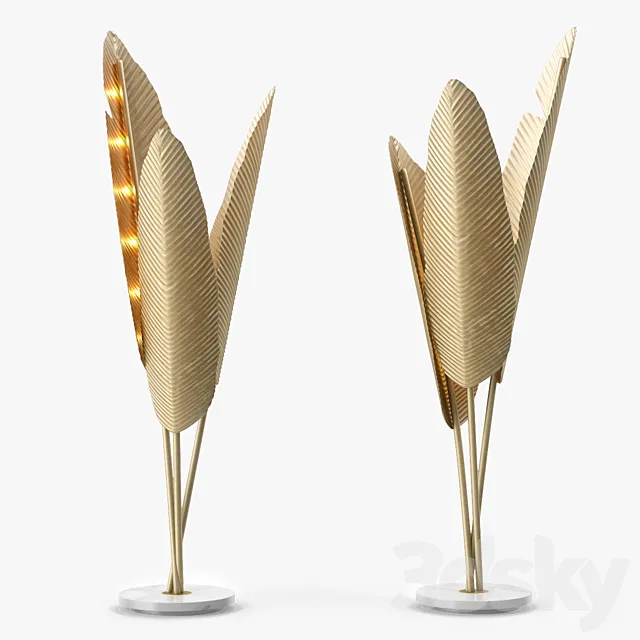 Ginger and Jagger Bananas Floor Lamp 3DS Max Model