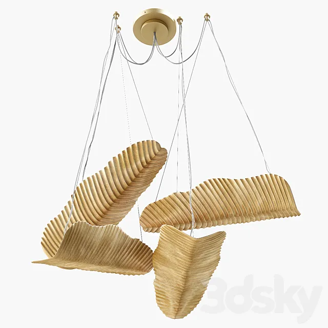 Ginger and Jagger Bananas Suspension Lamp 3DS Max Model