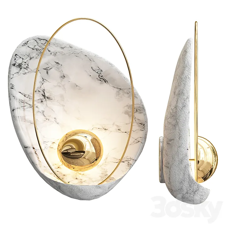 Ginger & Jagger Pearl WALL LAMP 3DS Max