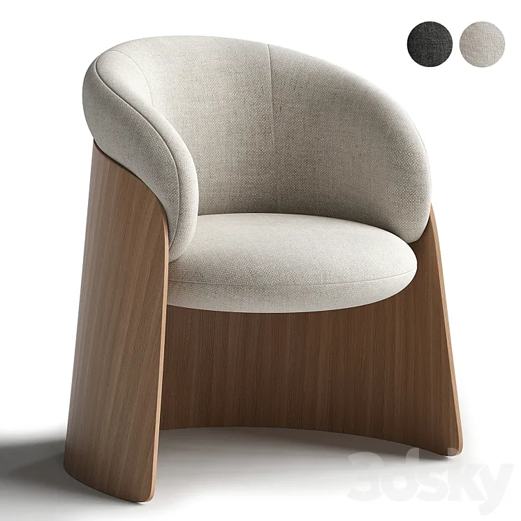 GINGER MADERA Chair 3DS Max