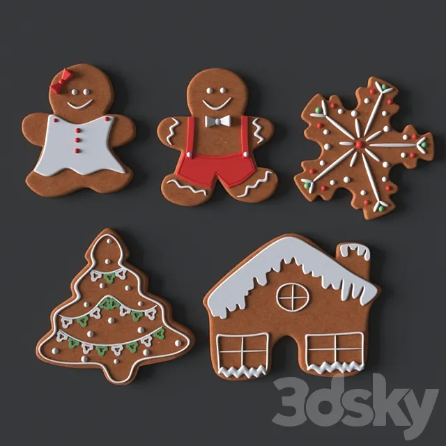 Gingerbread 3DS Max Model