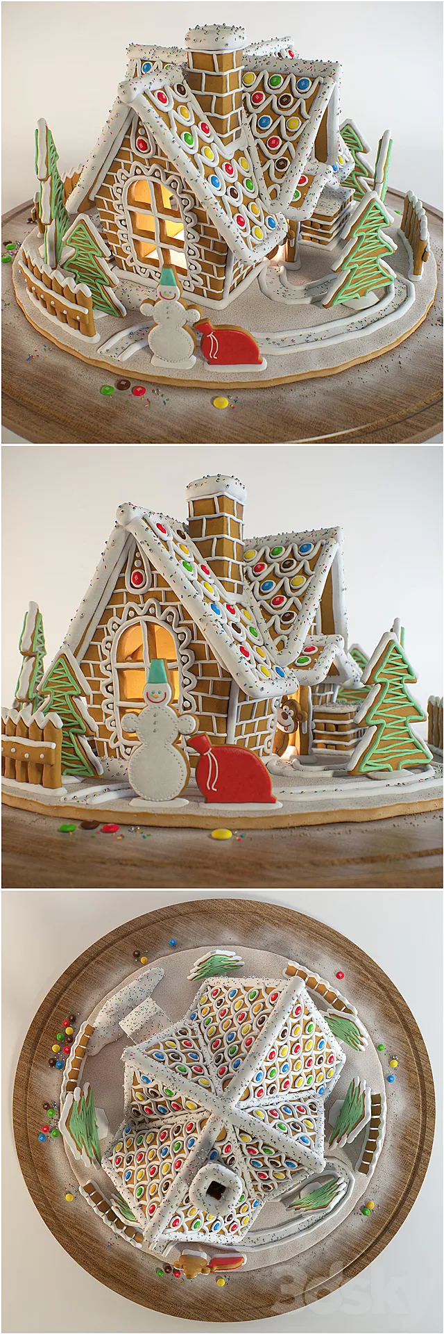 Gingerbread house 3ds Max