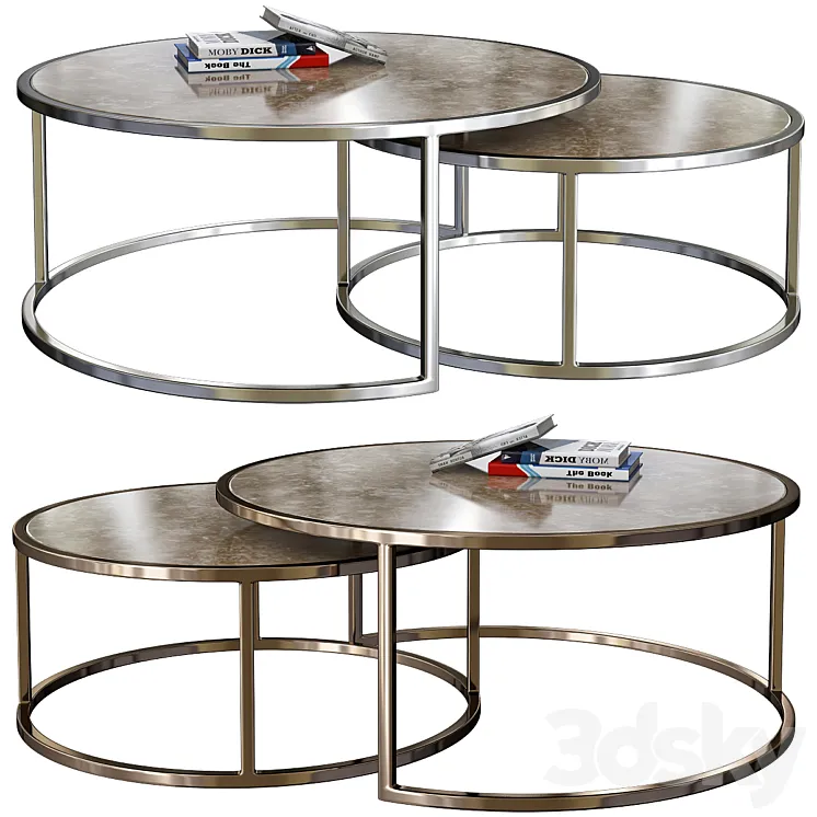 Ginny Nesting Coffee Tables 3DS Max