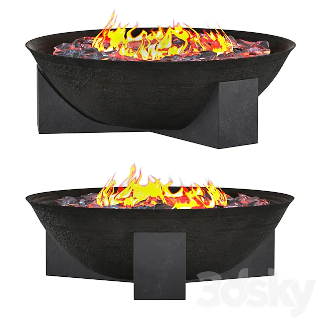 Gio Outdoor Fire Pit 3ds Max