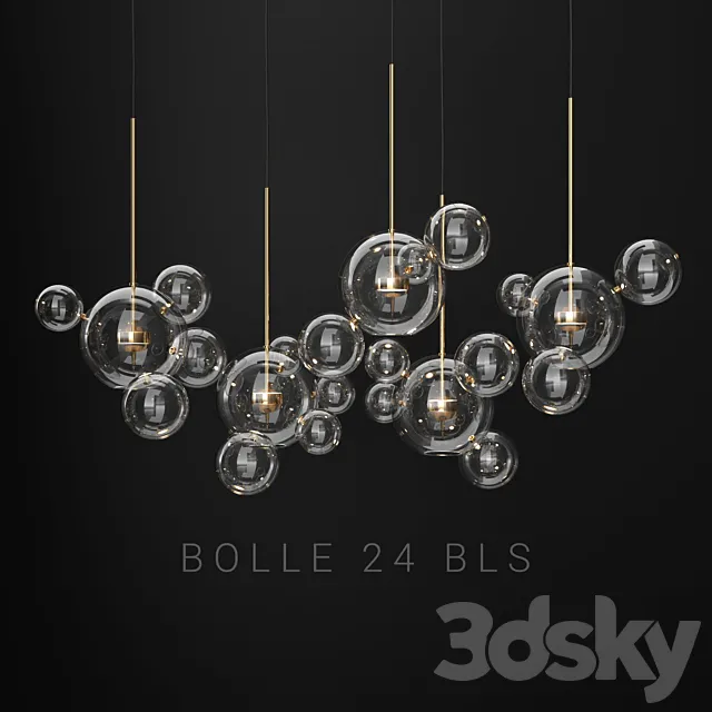 Giopato & Coombes Bolle 24 Bubble 2 Clear_gold 3DS Max Model