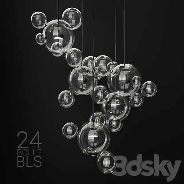 Giopato & Coombes BOLLE 24 bubble  Clear_black 3DSMax File