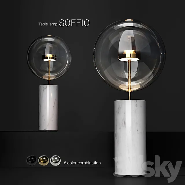 Giopato & Coombes Bolle Soffio table lamp 3DSMax File
