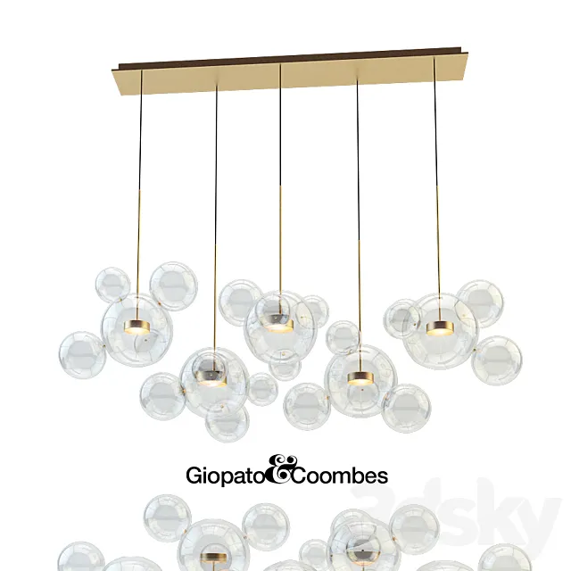 Giopato & Coombes Chandelier BTC24Z-PE1-BZBC 3DSMax File