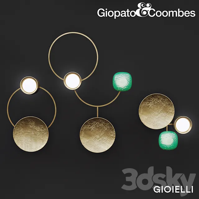 Giopato & Coombes Gioielli light collection 1 3ds Max