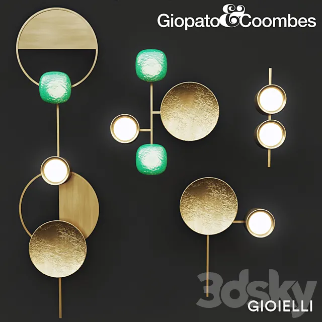 Giopato & Coombes Gioielli light collection 2 3ds Max