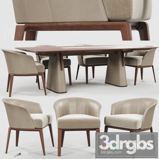 Giorgetti Aura chair Fang Table 3dsmax Download