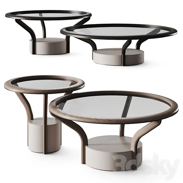 Giorgetti Chanterelle Coffee Tables 3ds Max