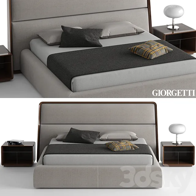 Giorgetti Frame Bed 3ds Max