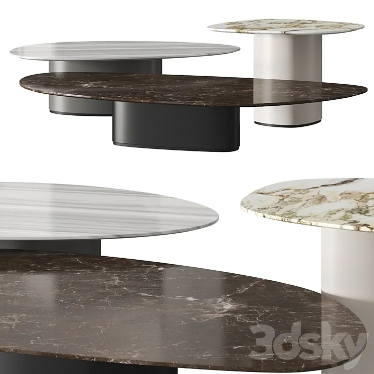 Giorgetti Galet Coffee Tables 3DS Max Model