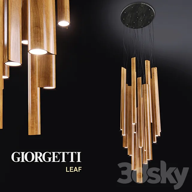 Giorgetti Leaf LED Suspension Lamp 3DSMax File