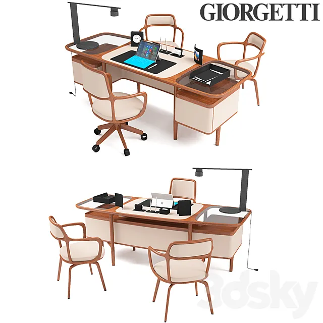 Giorgetti Mogul and Baron Set 3DS Max Model