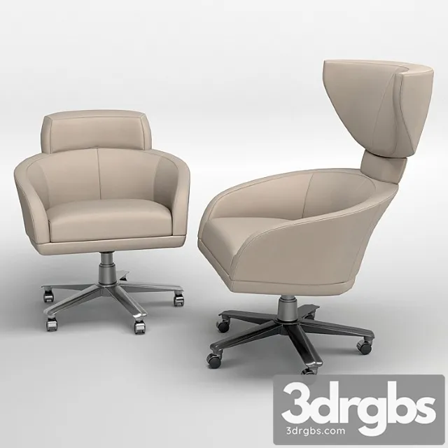 Giorgetti selectus swivel armchair 2 3dsmax Download