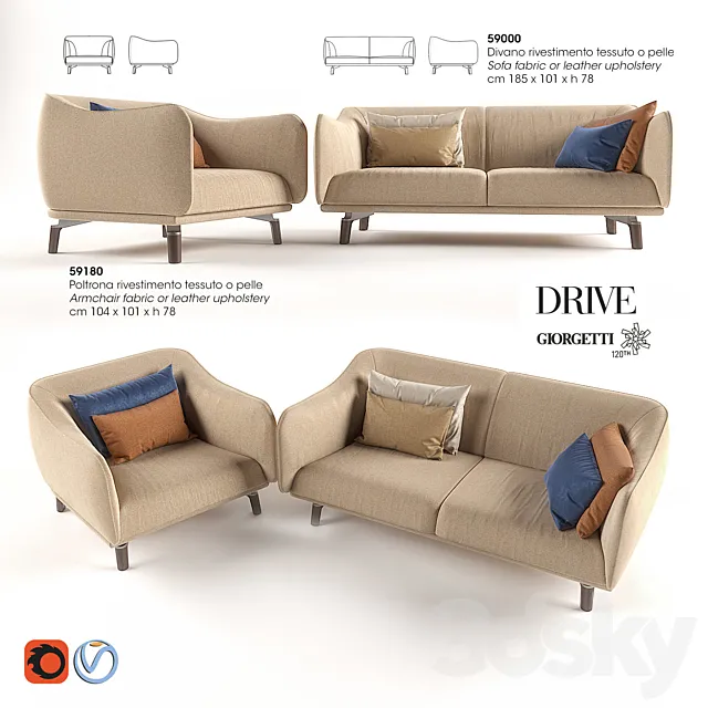 Giorgetti_Drive 3ds Max