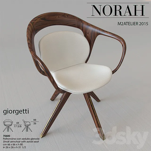 giorgetti_M2ATELIER 2015_NORAH 3DS Max Model