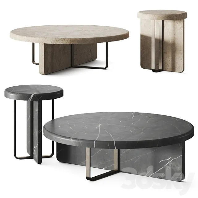 Giorgio Bonaguro Line Coffee Tables 3DS Max Model