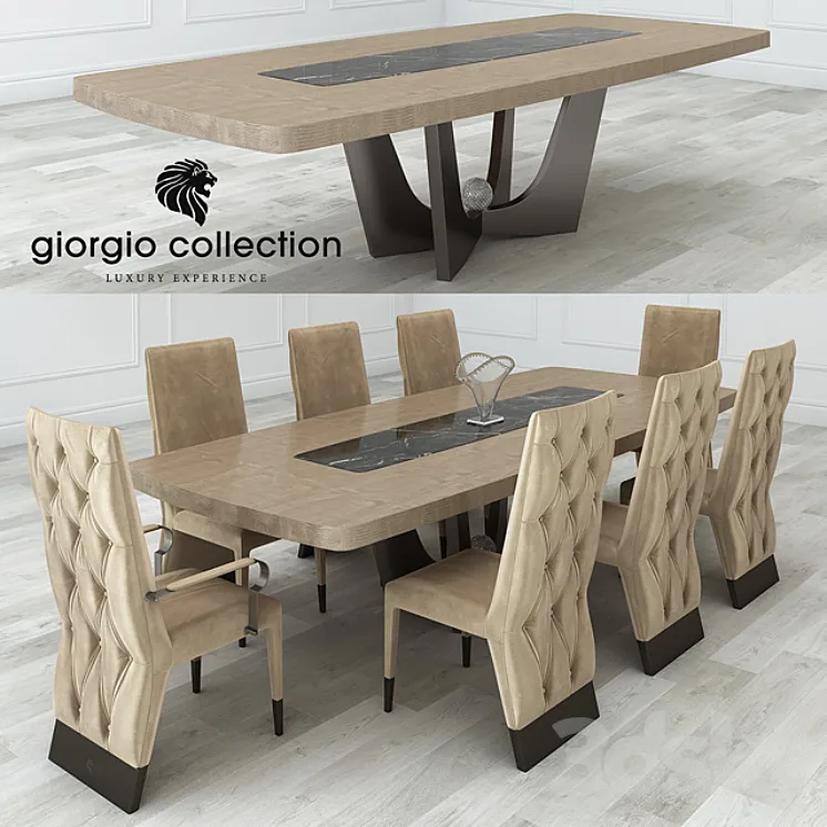 Giorgio Collection Lifetime Table And Chair 3DS Max