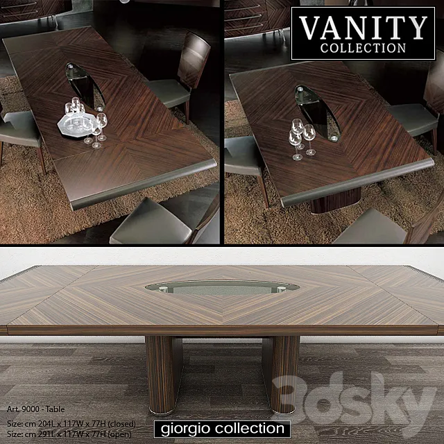 GIORGIO COLLECTION Vanity – Art. 9000 – Table 3DS Max Model