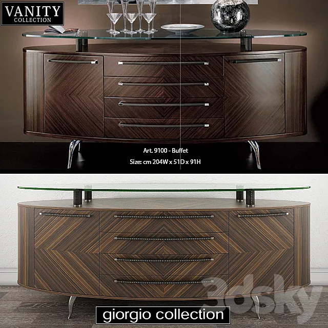 GIORGIO COLLECTION Vanity – Art. 9100 – Buffet 3ds Max