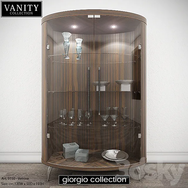 GIORGIO COLLECTION Vanity – Art. 9150 – Vetrine 3ds Max