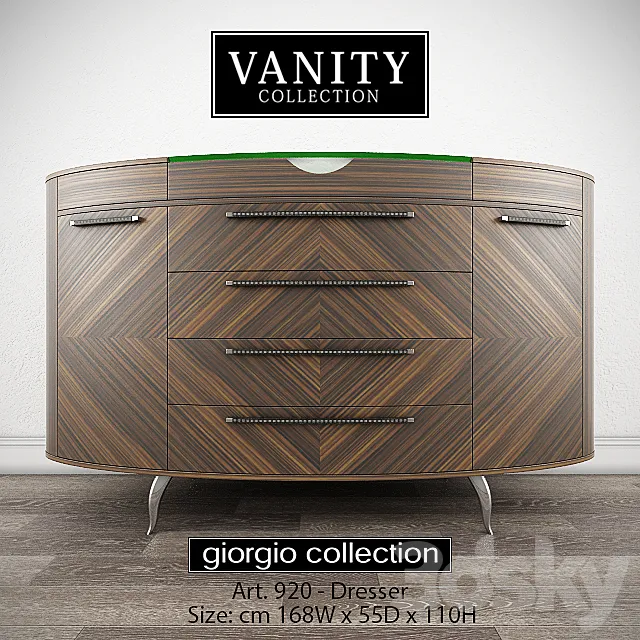 GIORGIO COLLECTION Vanity – Art. 920 – Dresser 3DS Max Model