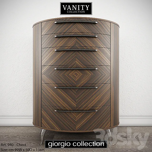 GIORGIO COLLECTION Vanity – Art. 940 – Chest 3DS Max Model