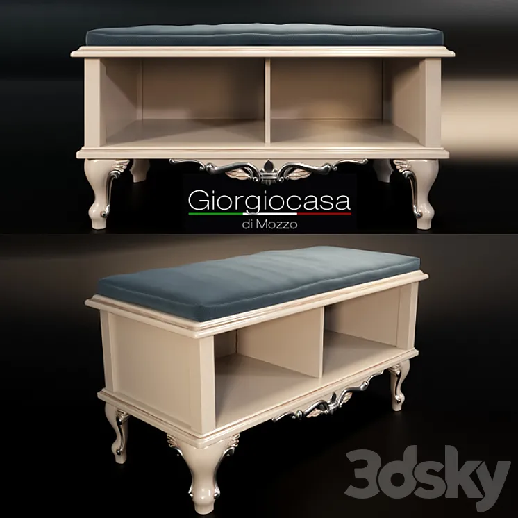 Giorgiocasa bench in fabric 3DS Max