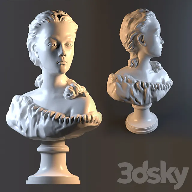 girl Bust 3DSMax File