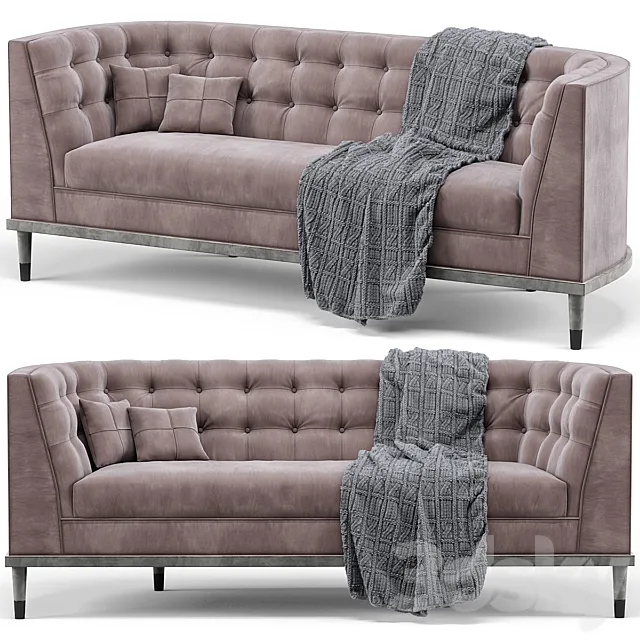 Gisele Curved Sofa 3ds Max