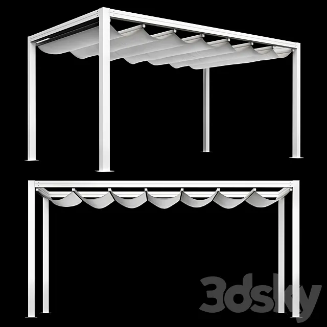 Giulio Barbieri – Bioklimatikus Pergola Onda 3ds Max