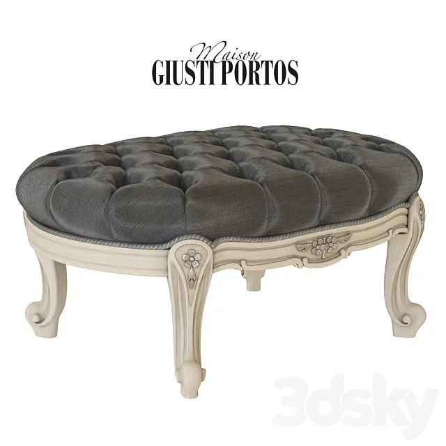 Giusti Portos nouvelle pouf 3DS Max Model